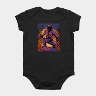 Anime Werewolf Halloween Design Baby Bodysuit